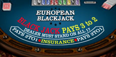 European Blackjack <br>High Limit Game