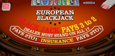 European Blackjack <br>Low Stakes Game