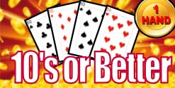 Tens or Better 1 hand Game