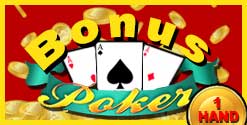 Bonus Poker 1 hand Game