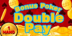 Bonus Poker double Pay 1 hand Game